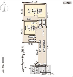 リーブルガーデン大和郡山市北郡山町7期の区画図