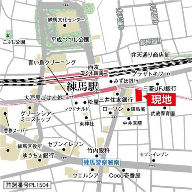 ラティエラ練馬の地図