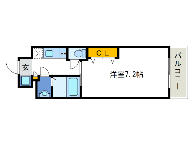 ラグゼ弁天町の間取り