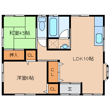 杉戸貸家の間取り