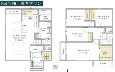 藤沢市本鵠沼3丁目　売地　全２区画の参考プラン|現地外観