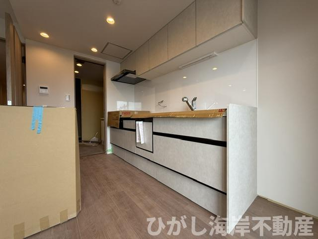 サンクタス湘南藤沢アネーロの丘のキッチン|6月8日撮影　新規リフォーム中　食洗器付きシステムキッチン