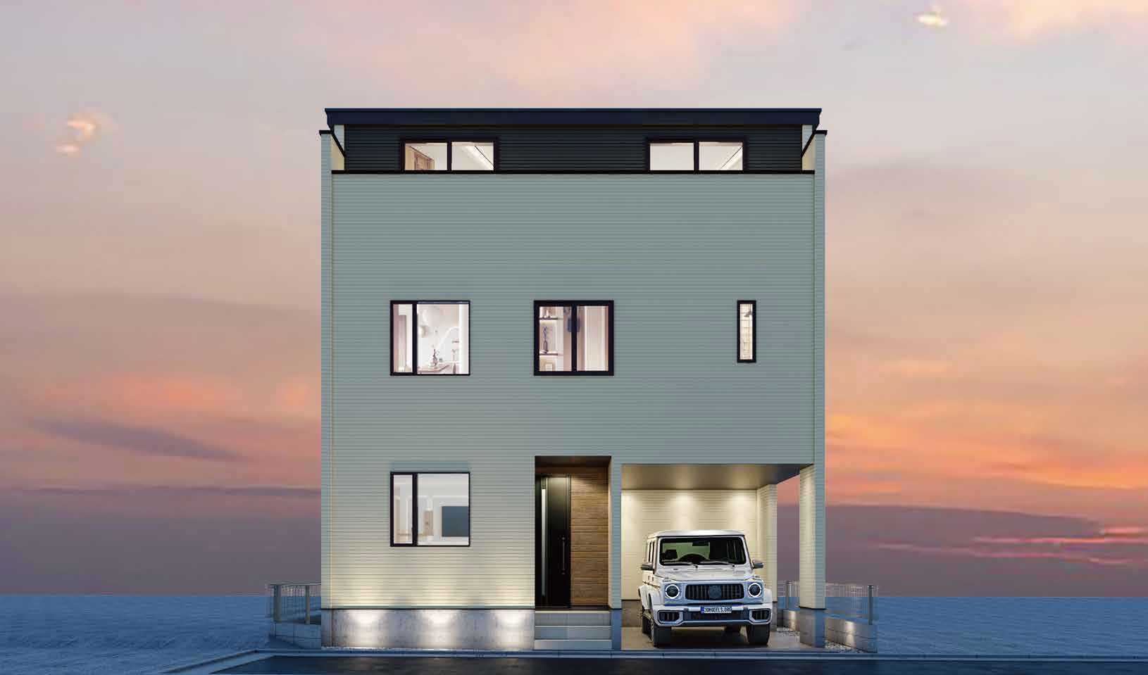 江戸川区西小岩5丁目　新築戸建ての外観パース