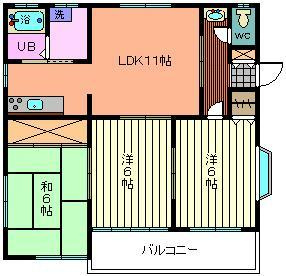 チェリーコーポⅡの間取り