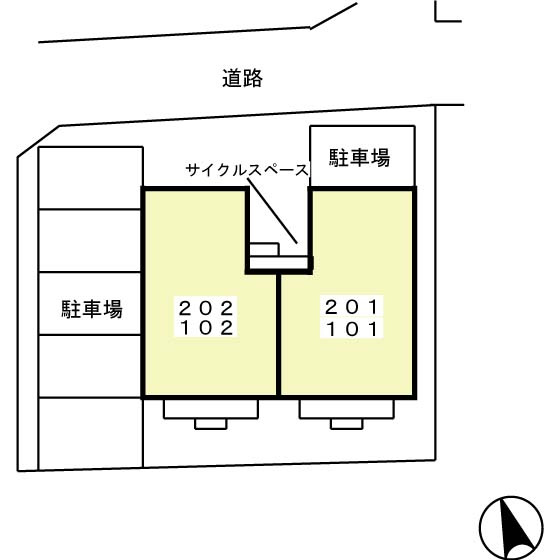 リサ・フラッツの区画図