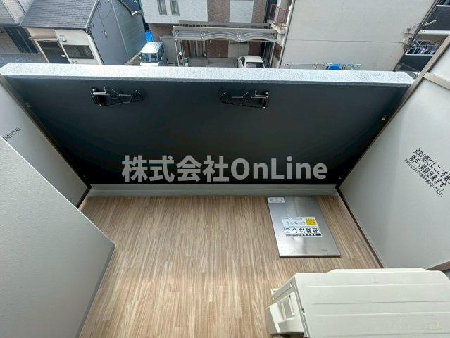 エスリード大阪城EASTのバルコニー