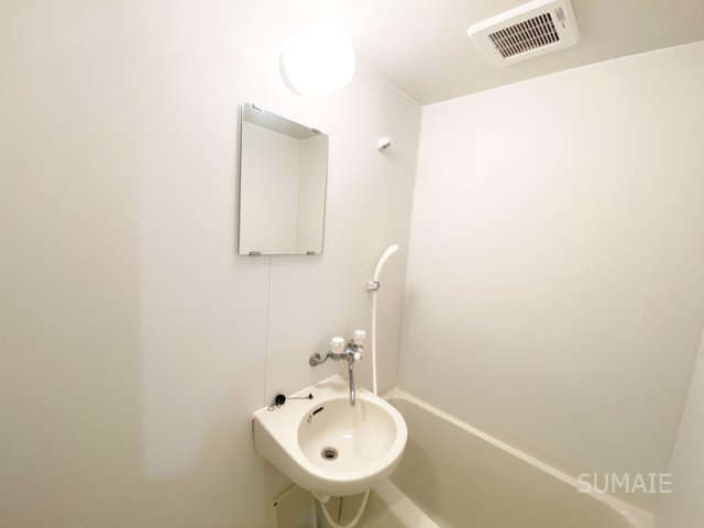 ルネスアリュールの洗面所|洗面台は浴室内！