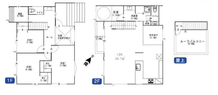 鎌倉市腰越Ⅱ　新築戸建　１邸の間取り