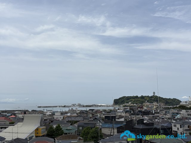 鎌倉市腰越Ⅱ　新築戸建　１邸の展望|屋上から見た江の島