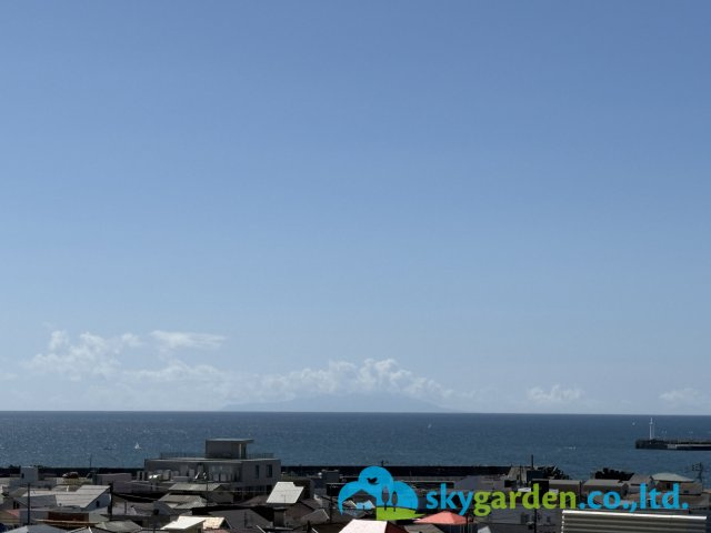 鎌倉市腰越Ⅱ　新築戸建　１邸の展望|屋上から見た江の島