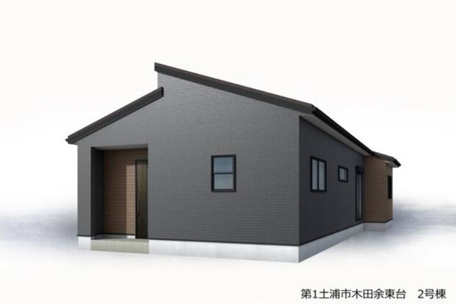 【外観パース】 | 第1土浦市木田余東台　新築戸建　1号棟 | 木田余ショッピングモールまで徒歩17分！家族との時間が増えそうですね！