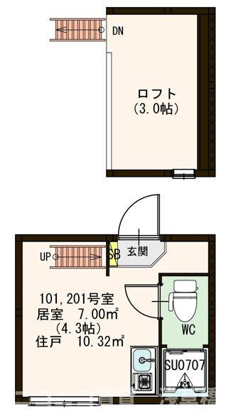 コンフォール板橋の間取り
