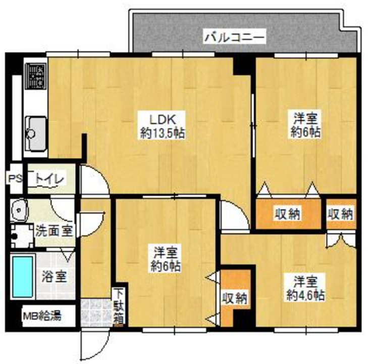 エスポア―ル芦屋の間取り