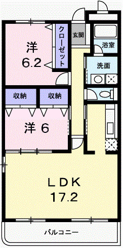 サニーガーデンⅠの間取り