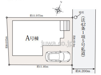 【新築分譲住宅】志木市中宗岡の区画図