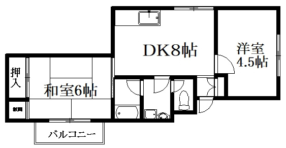 【間取り】 | フラット三輪