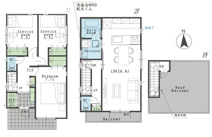 立川市柏町3丁目　新築戸建　【全2棟】の画像