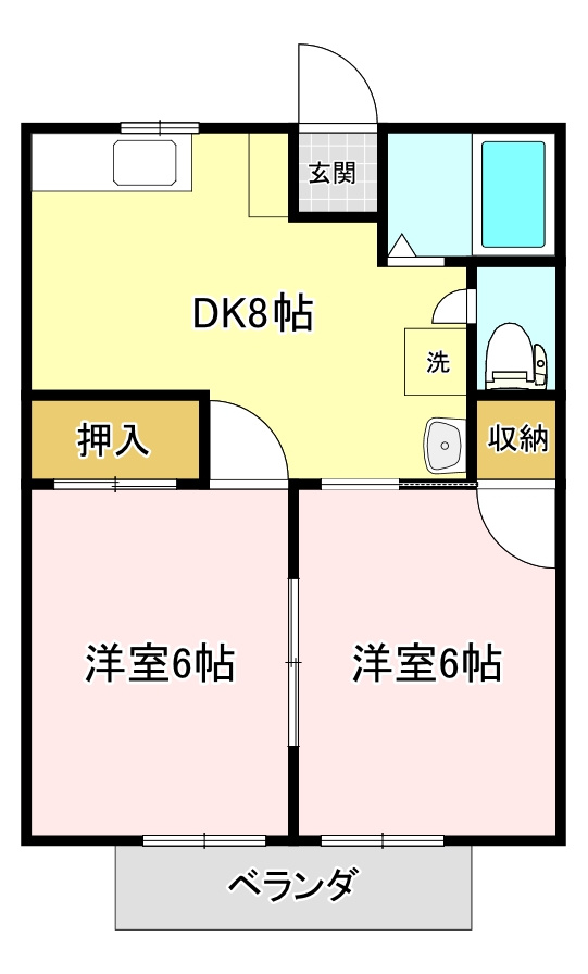 アーバンヒルズＫ・Ｓの間取り