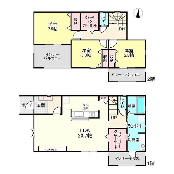 【間取り】 | 赤穂市片浜町3期/全3棟