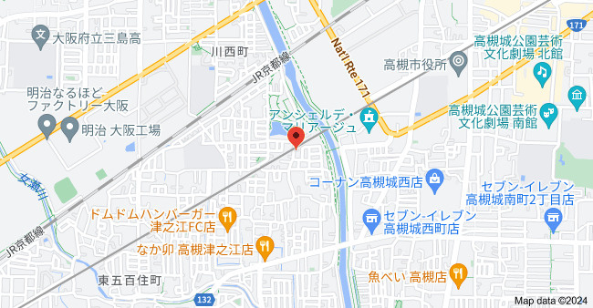 ハイツオーキタ津之江の地図
