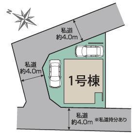 蓮田サウスアベニュー　新築一戸建ての区画図|全１棟