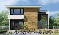 江戸川区北篠崎2丁目　新築戸建ての外観パース