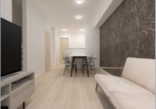 東伏見駅　新築テラスハウスの居間・リビング