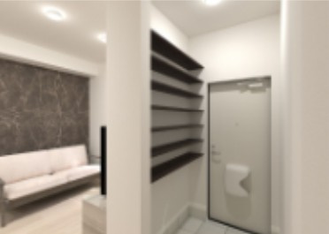 東伏見駅　新築テラスハウスの玄関