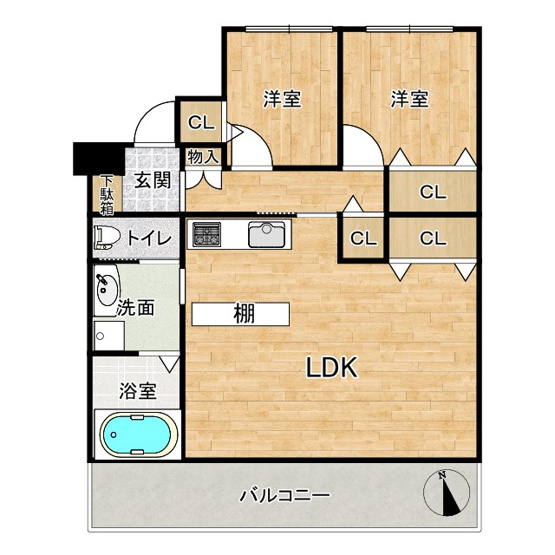 【間取り】 | 枚方ハイツ２号棟