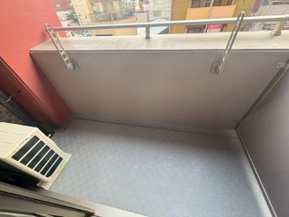 Lasante京橋のバルコニー