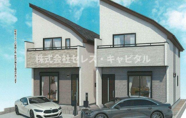 浦安市弁天4丁目　新築戸建の完成予想図|外観の完成予想図です