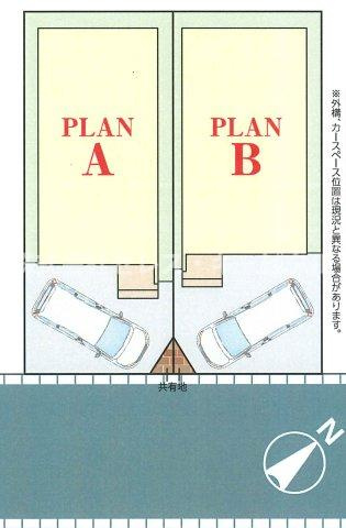 浦安市弁天4丁目　新築戸建の区画図