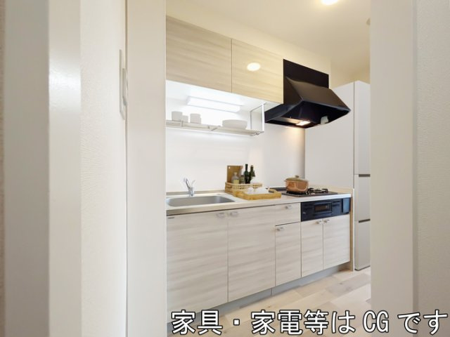 プレシール青葉台のキッチン|キッチン（家具・家電等はCGです）