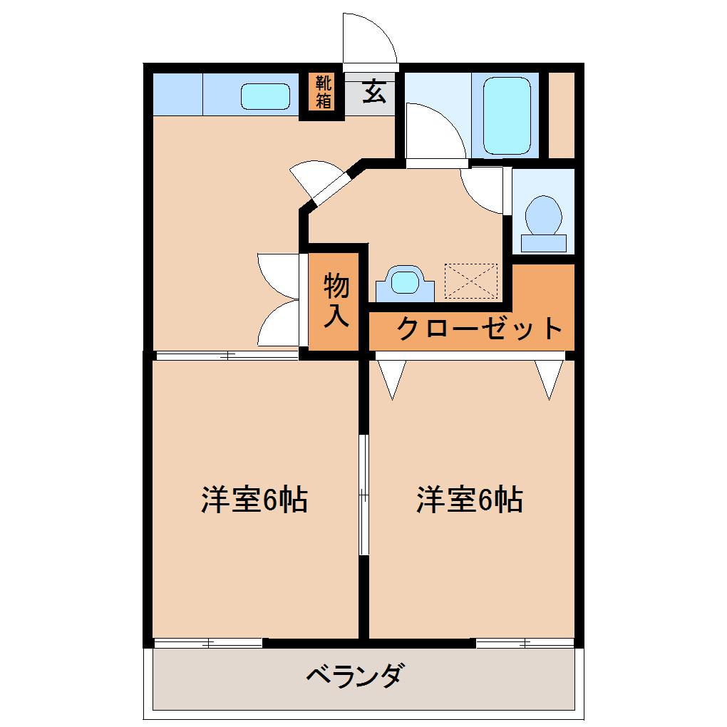 あらいコーポ（東）の間取り