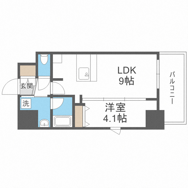ｇｍ難波ウエストＤ．Ｃ．の間取り