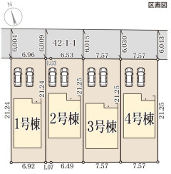 リーブルガーデン姫路市白浜町宇佐崎北の区画図