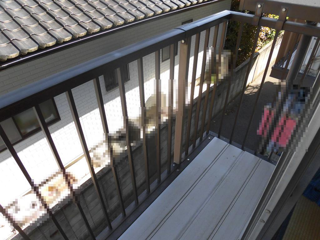 わたらせコーポBのバルコニー