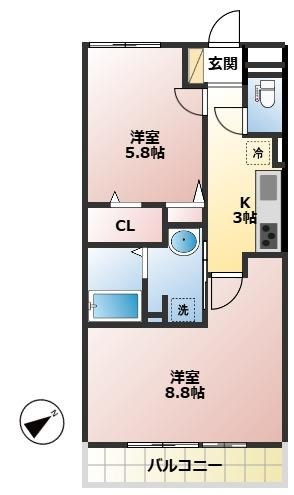 アンクレージュの間取り