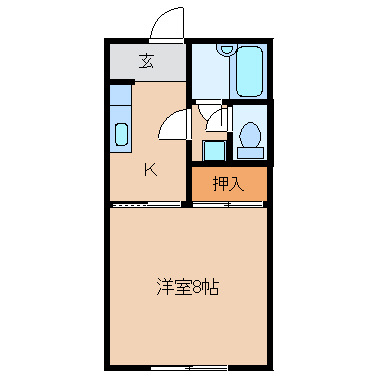 高木ハイツの間取り
