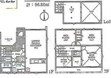 茅ケ崎市円蔵　売地　全10区画の参考プラン|宅地22　参考プラン