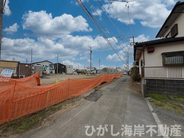 茅ケ崎市円蔵　売地　全10区画の前面道路含む現地写真|現地外観