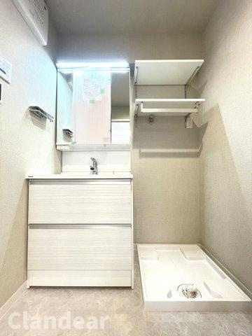 GSハイム第二金町の独立洗面台|ドキドキの新生活も、安心してスタート。ぴったりの住まいを見つけませんか？クランディアが一緒に住まい選びをサポートします‼　まずは、お気軽にお問合せください　＃クランディア