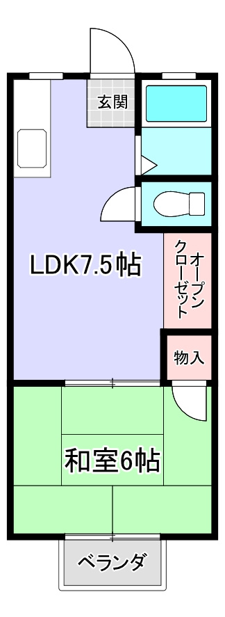 パナハイツMIYATAの間取り