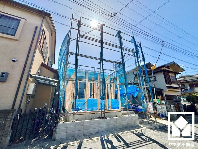 八幡市川口東扇　A号棟の外観|3月14日　現地写真更新