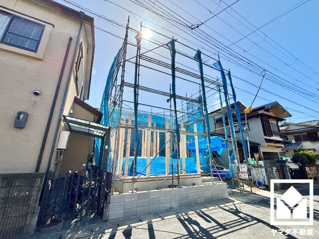 八幡市川口東扇　A号棟の外観|3月14日　現地写真更新