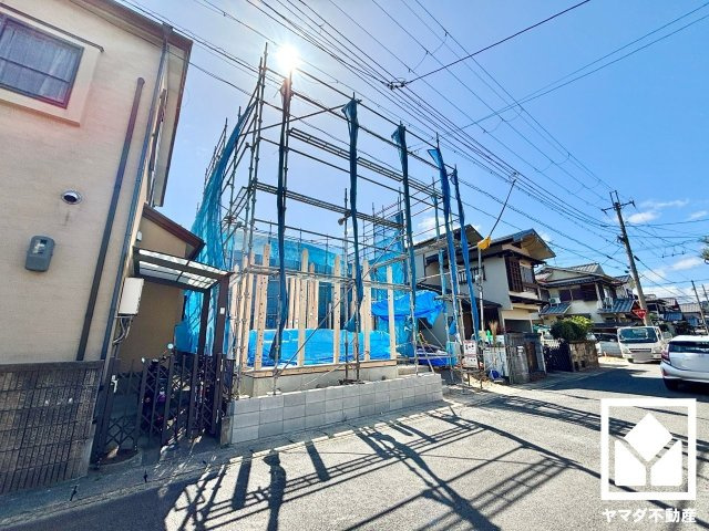 八幡市川口東扇　A号棟の外観|3月14日　現地写真更新