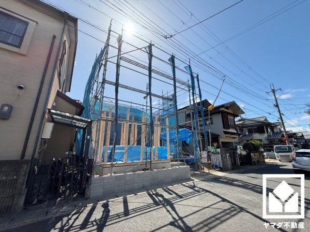 八幡市川口東扇　A号棟の外観|3月14日　現地写真更新
