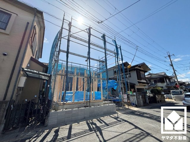 八幡市川口東扇　A号棟の外観|3月14日　現地写真更新
