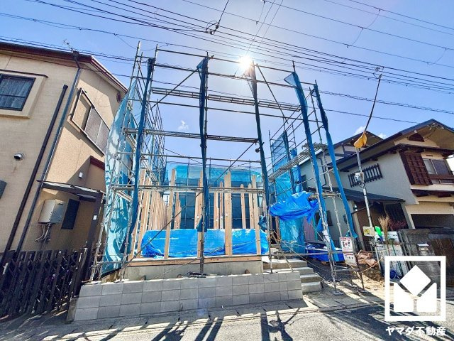 八幡市川口東扇　A号棟の外観|3月14日　現地写真更新