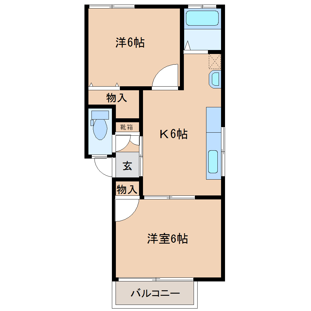 ハイツグレイス(相生)の間取り